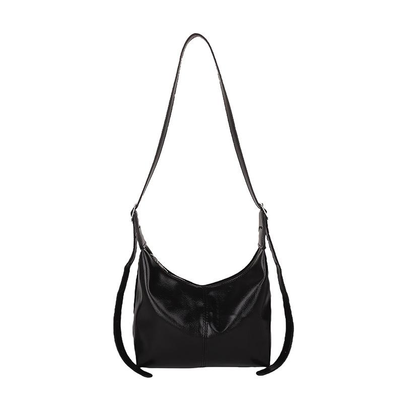 Popular Simple Solid Color Casual Retro Bag Women'S Summer Fashion Shoulder Underarm Tote Bag