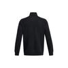 Under Armour UA Rival Mock Neck Logo Printed Soft Fit Raglan Long Sleeve Sweatshirt Men Sweatshirt Black 1386016-001