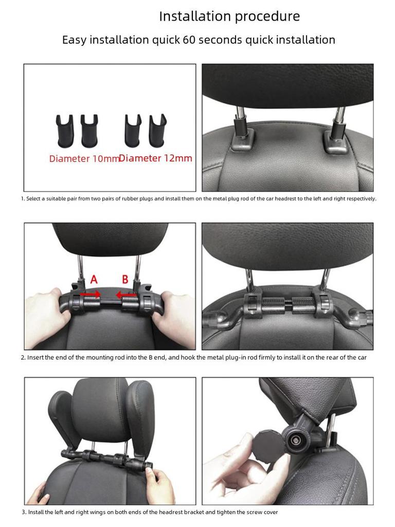 Подушка-подголовник для путешествий в автомобиле для сна на боку и поддержки шеи