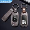 Металлический цинковый чехол для автомобильного ключа для Honda Civic CRV HRV Accord Pilot Fit Freed Vezel Odyssey 2018-2022, аксессуары