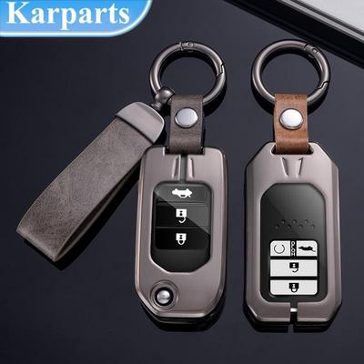 Металлический цинковый чехол для автомобильного ключа для Honda Civic CRV HRV Accord Pilot Fit Freed Vezel Odyssey 2018-2022, аксессуары
