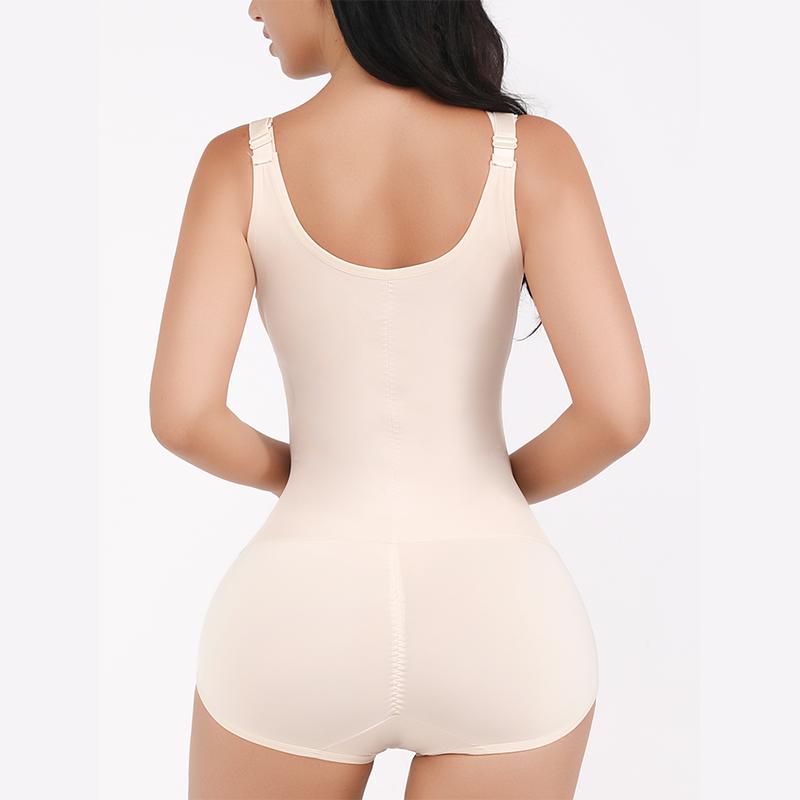 Women Compression Shapewear With Front Buckle Tummy Control Underbust Push Up Shaper Slimming Butt Lifter Fajas
