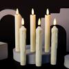 6 Pcs LED Taper Candles Flameless Electric Fake Candles Cordless Flickering LED Tea Light Decoration for Wedding Xmas Window Decor