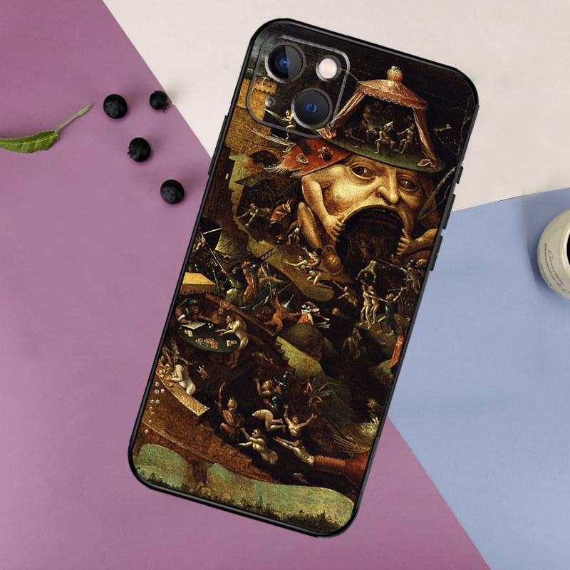 Иероним Босх Арт Картина Мягкий Чехол Для Телефона Для iPhone 16 15 14 13 12 11 Pro MAX XS X XR 7 8 Plus 13 12 Mini Задняя Крышка