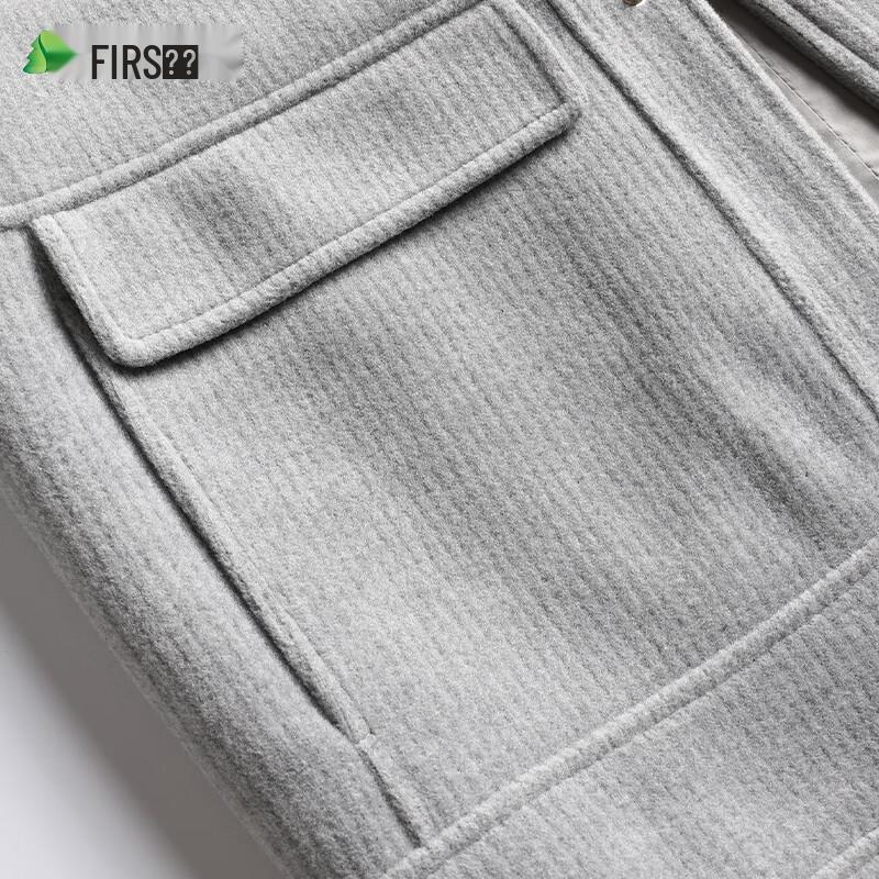 Мужская ветрозащитная, немнущаяся куртка Shanshan в стиле business casual с лацканами