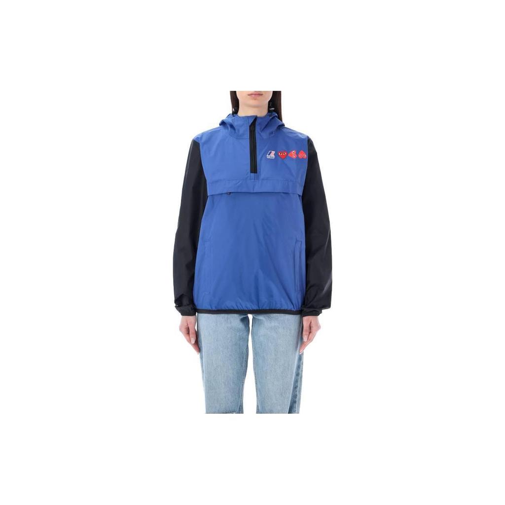 CDG Play Jackets Unisex Blue Black Hooded Moderate Other P1J506N2