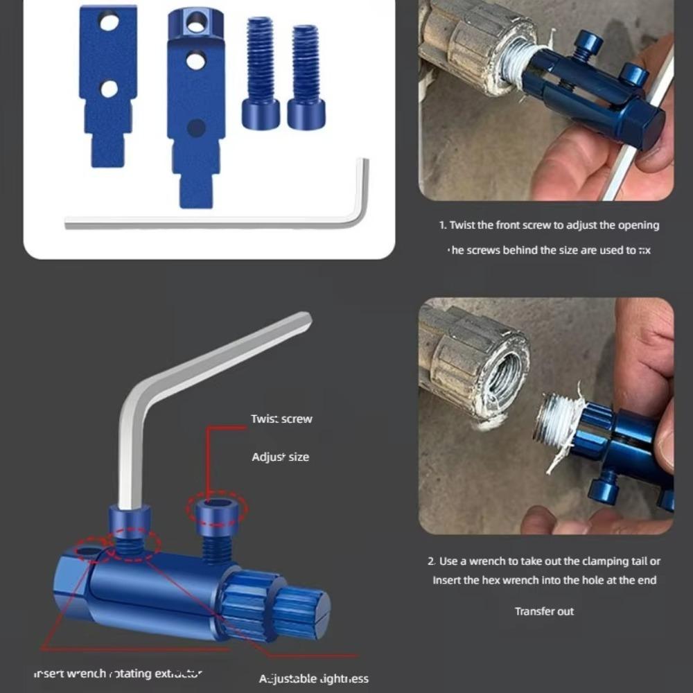 Pipe Head Screw Extraction Tool Angle Valve Broken Wire Extractor 1/2 Inch 3/4 Inch