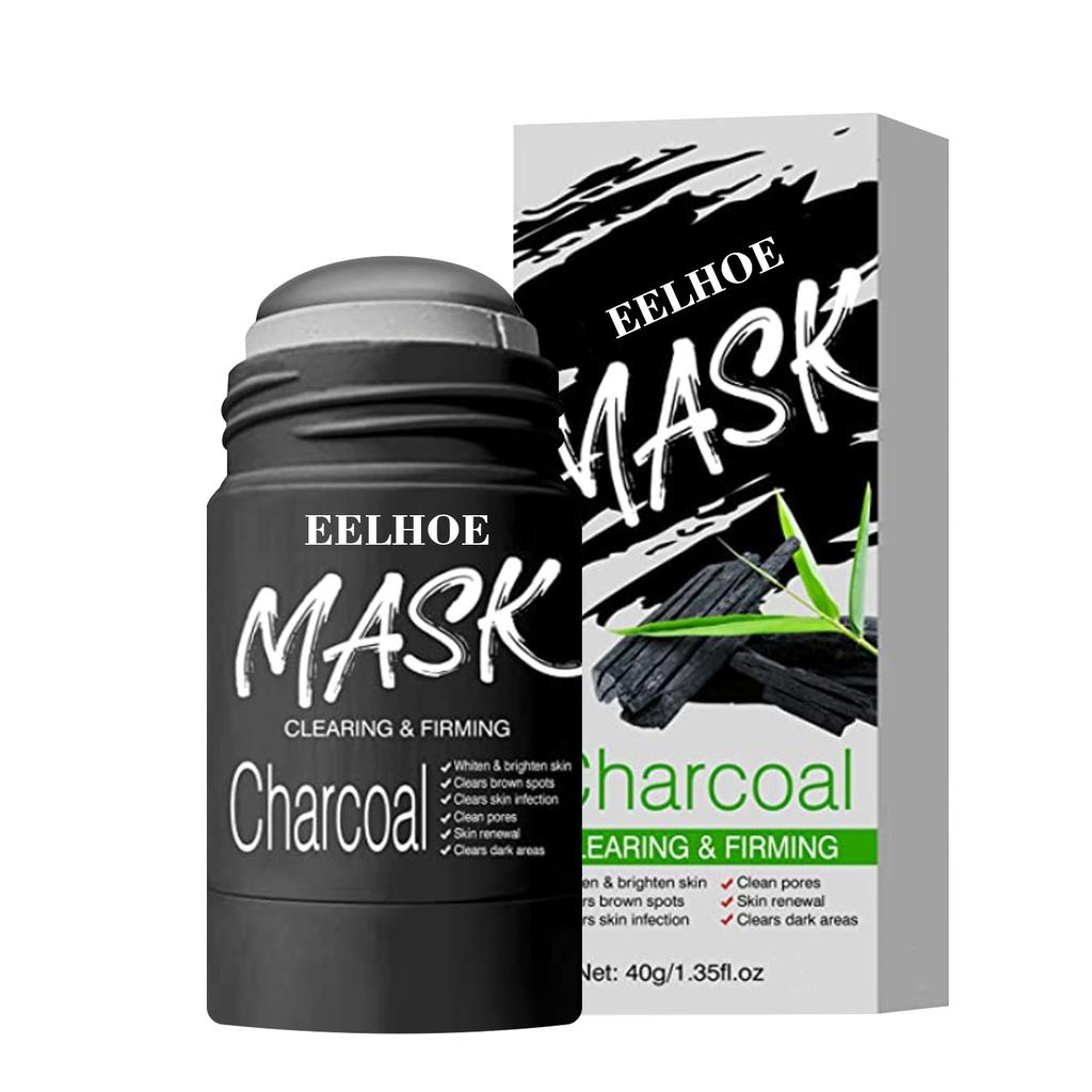 Green Tea Solid Mask Activated Carbon Cleansing Purifying Clay Mud Mask Moisturizing Face Mask Oil Control Remove Blackhead
