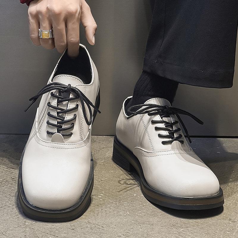 2025 новые мужские ретро повседневные высокие ботинки на толстой подошве, универсальные, на толстой подошве, увеличивающие рост, ботинки Мартин 57012-Q