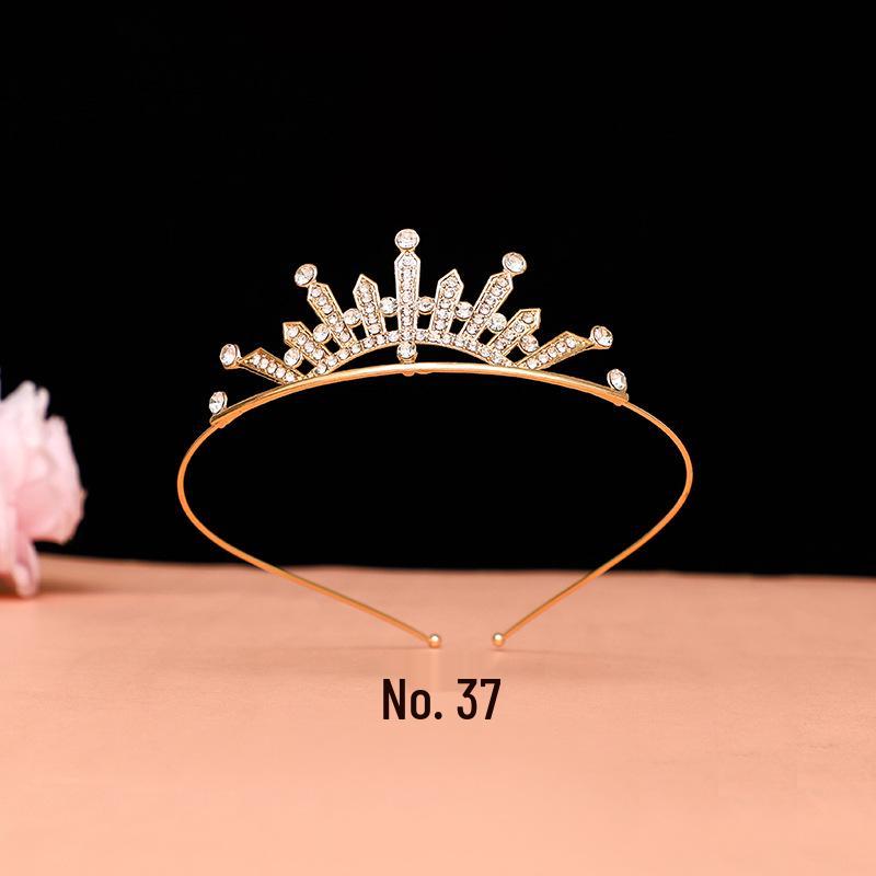 Детская диадема-корона принцессы со стразами - Милая гребень в виде кролика и кошки с бриллиантами для девочек