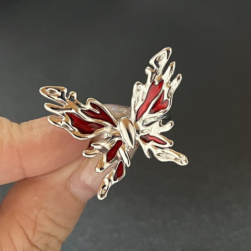 Y2K Кольца с кристаллами Kpop Сердце Регулируемое кольцо Неправильная геометрия Панк Винтажные кольца Набор для женщин и девочек Новые модные украшения