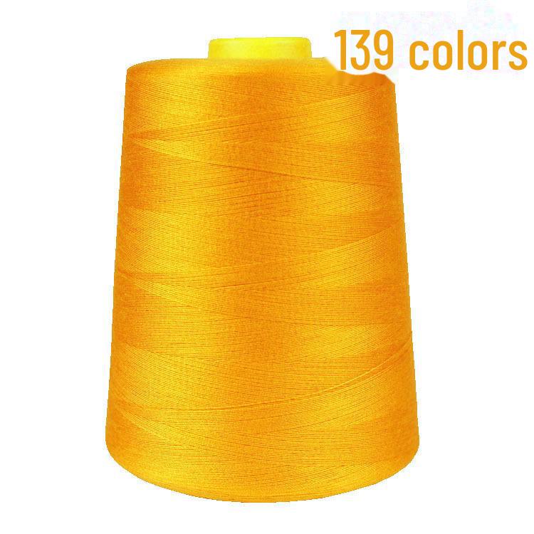 402 High-Speed Polyester Sewing Thread, 8000 Yards, Black & White for Industrial Sewing Machines