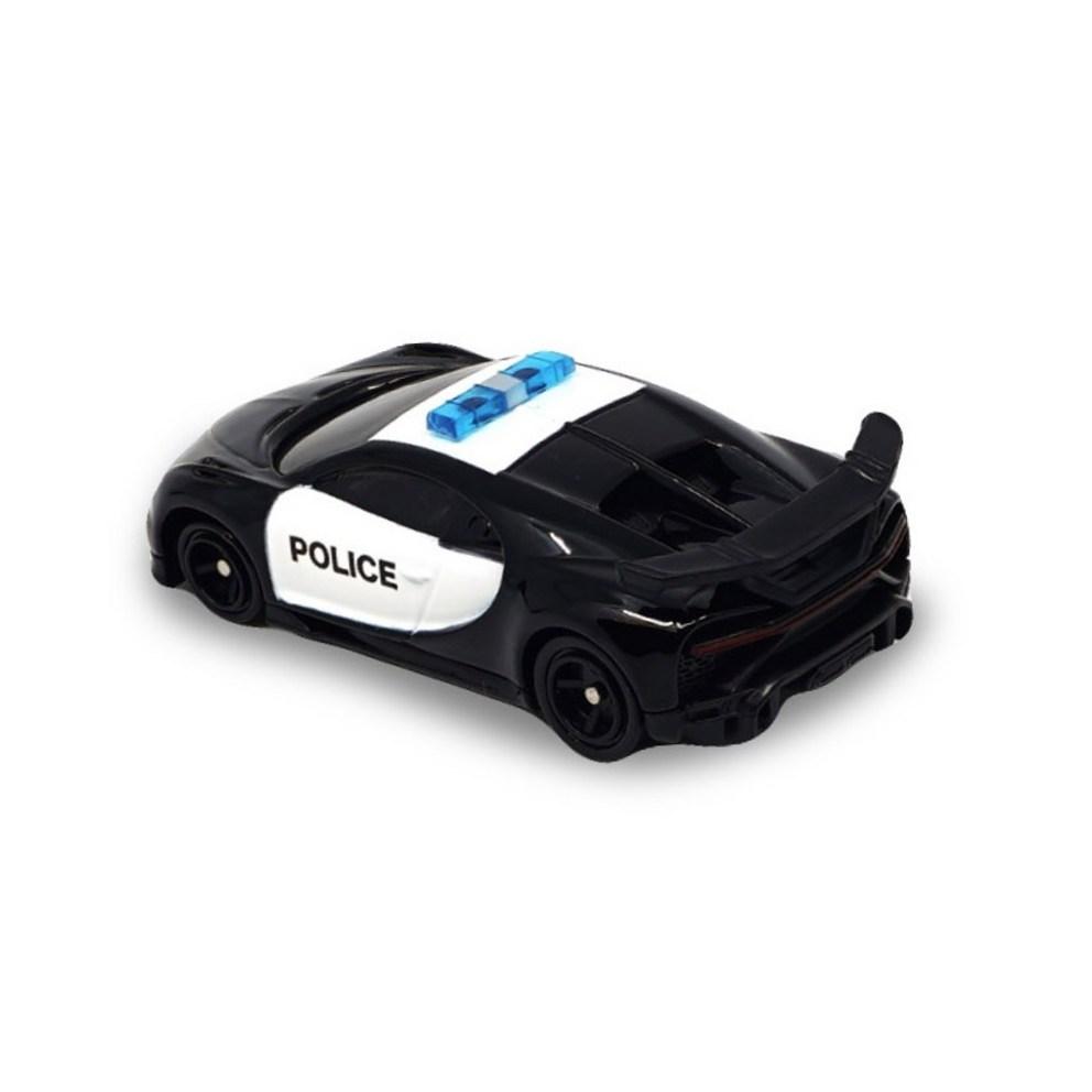 Tomica Asia 79 Bugatti Chiron Pure Sport Police Car Figure, Mixed Colors, 2-Pack