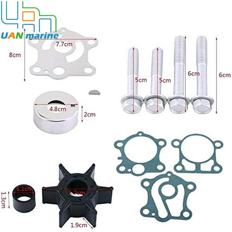 6H4-W0078 Water Pump Impeller Repair Kit For Yamaha 2 stroke 40HP 50HP Sierra 18-3429 6H4-W0078-00-00 Boat Engine