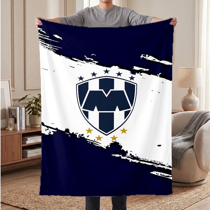 Club de Futbol Monterrey Soft Warm Flannel Blankets Comfortable Blanket for Home Decoration Gifting