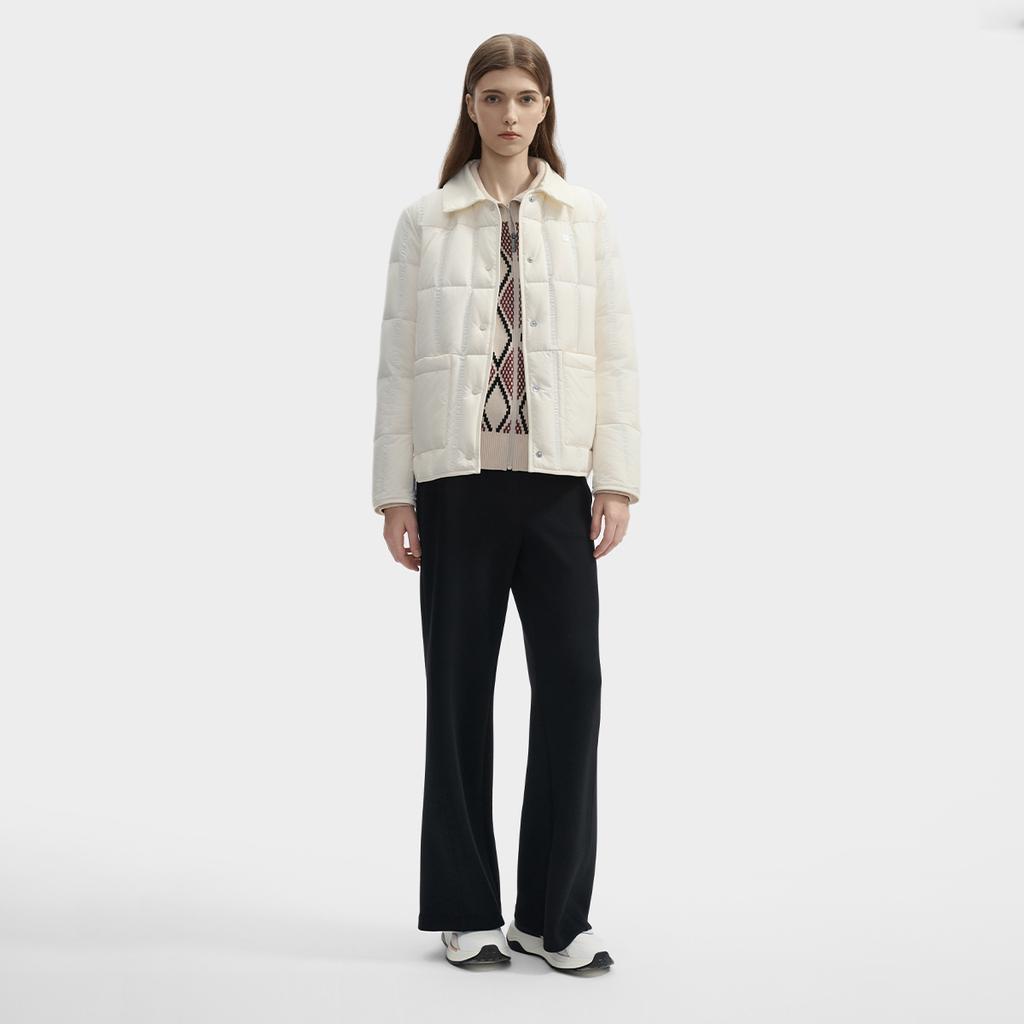 New FILA Down Jacket Women's Mist Lotus White F11W443908FIV