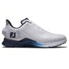 Мужские гольф-туфли FootJoy FJ Fuel BOA 3E, Бело-темно-синие, 27,0 см,
