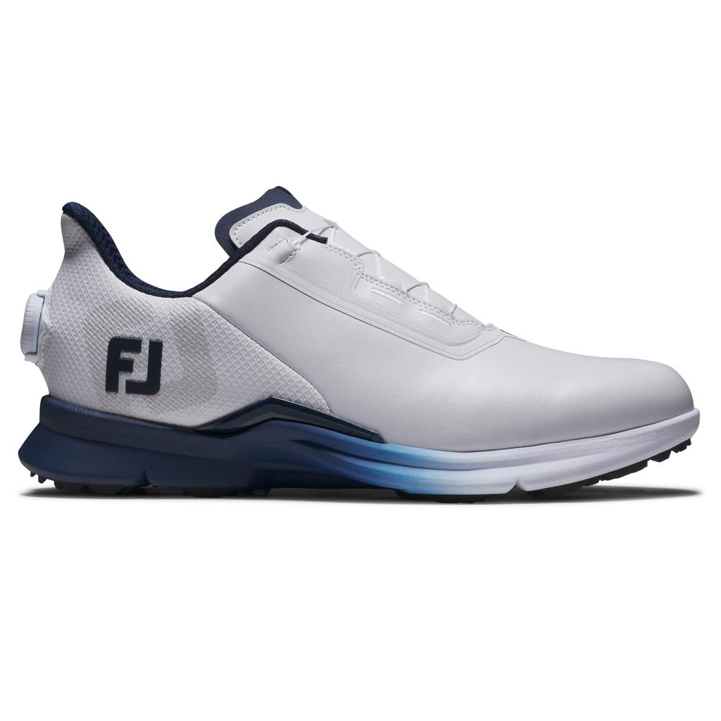 Мужские гольф-туфли FootJoy FJ Fuel BOA 3E, Бело-темно-синие, 27,0 см,