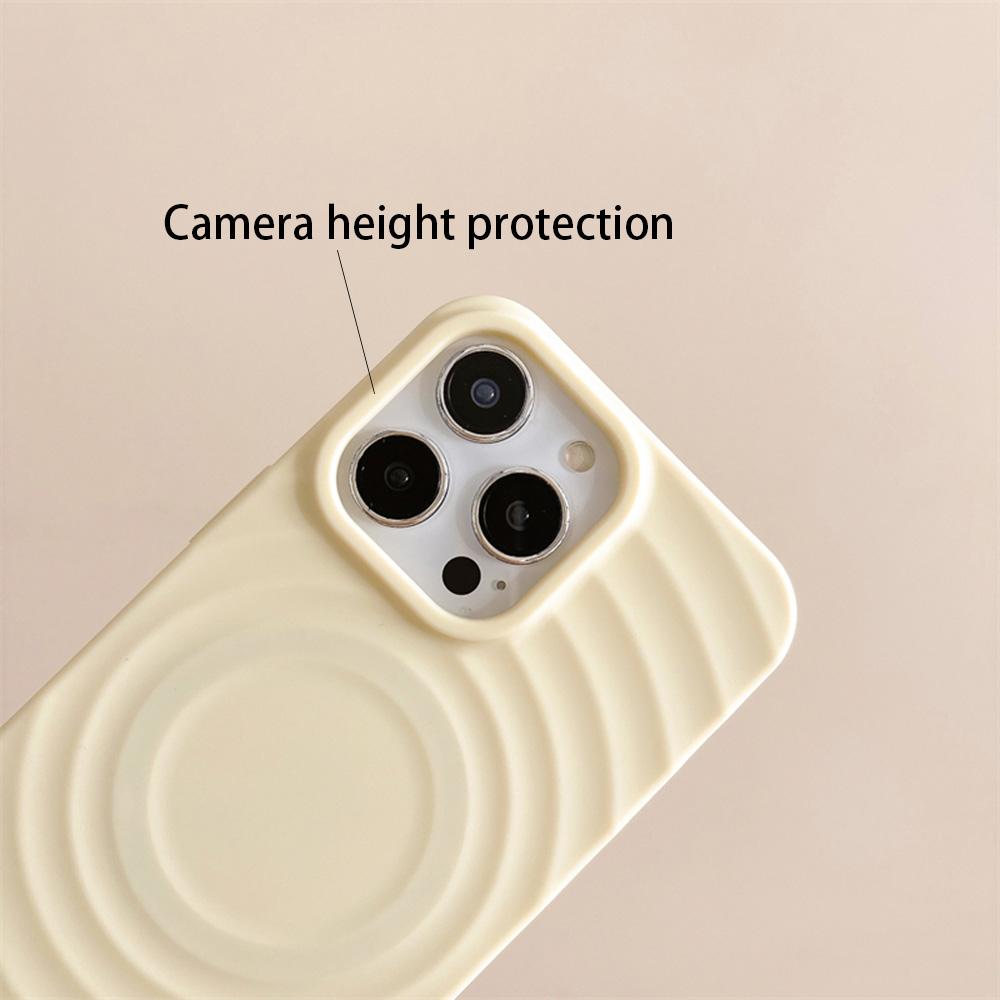 Милый 3D чехол для телефона Magsafe с водной рябью для iPhone 16 15 14 13 12 11 Pro Max Plus Magsafe Magnetic Wireless Charge cover New