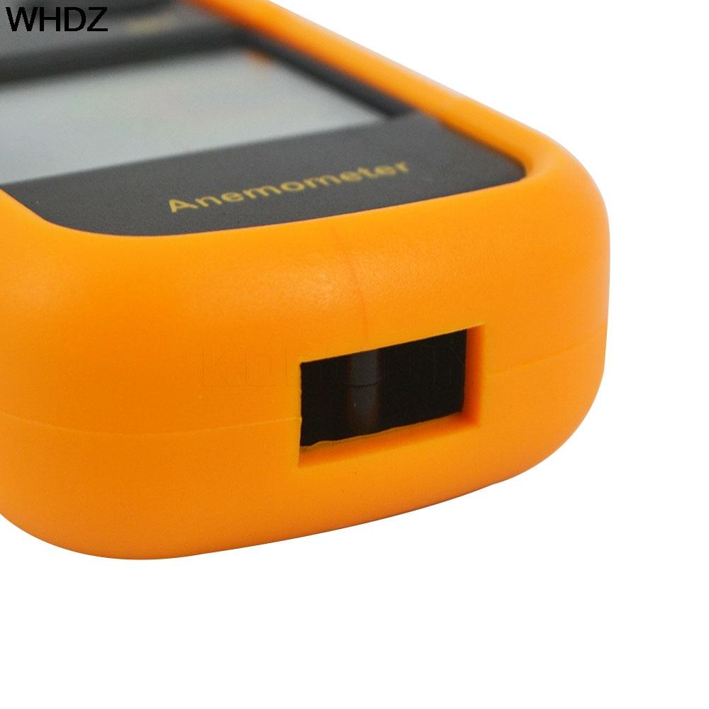 Цифровой анемометр, измеритель скорости ветра-10 ~ 45C, тестер температуры Anemometro с ЖК-дисплеем с подсветкой