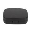Hearing Aids Case Large Capacity Portable Quadrate Black Hearing Aids Storage Box for Home Outdoor