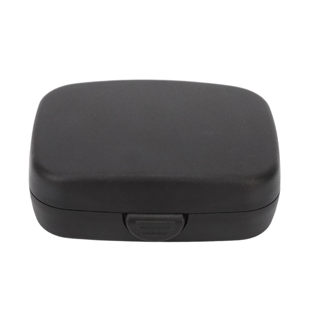 Hearing Aids Case Large Capacity Portable Quadrate Black Hearing Aids Storage Box for Home Outdoor T