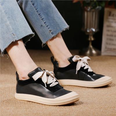 Женская обувь из натуральной кожи, удобная, на плоской подошве, универсальная, с мягкой подошвой, в спортивном стиле, повседневная