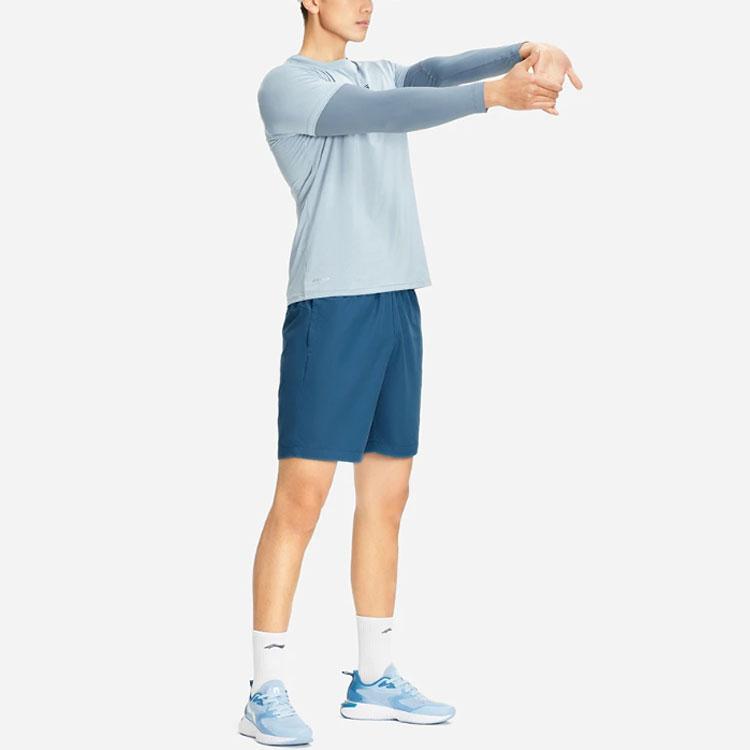Спортивные шорты Li Ning Серия Фитнес Мужские Темно-звездный синий AKST617-3