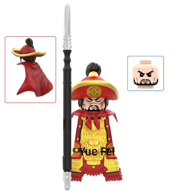 Древняя модель Юэ Фэй, блоки MOC, набор кубиков, подарки, игрушки для детей W1323-W1329