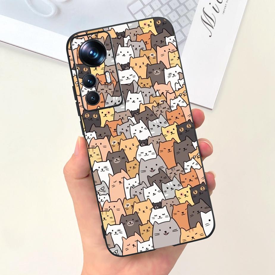 For Xiaomi 12T Pro Case Cute Astronauts Cartoon Cover Soft Silicone Phone Cases For Xiaomi Mi 12T Pro Mi12T 12TPro Fundas Bumper