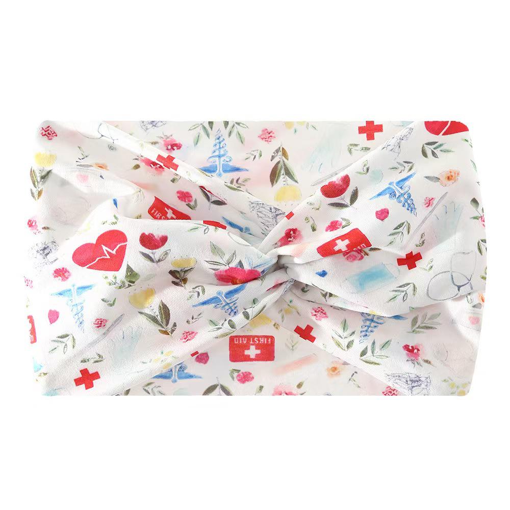 Африканская очень широкая эластичная повязка на голову для йоги и спорта