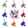 Multicolour Acrylic Puzzle Text Keychain Korean Style Accessories  Versatile   Daily