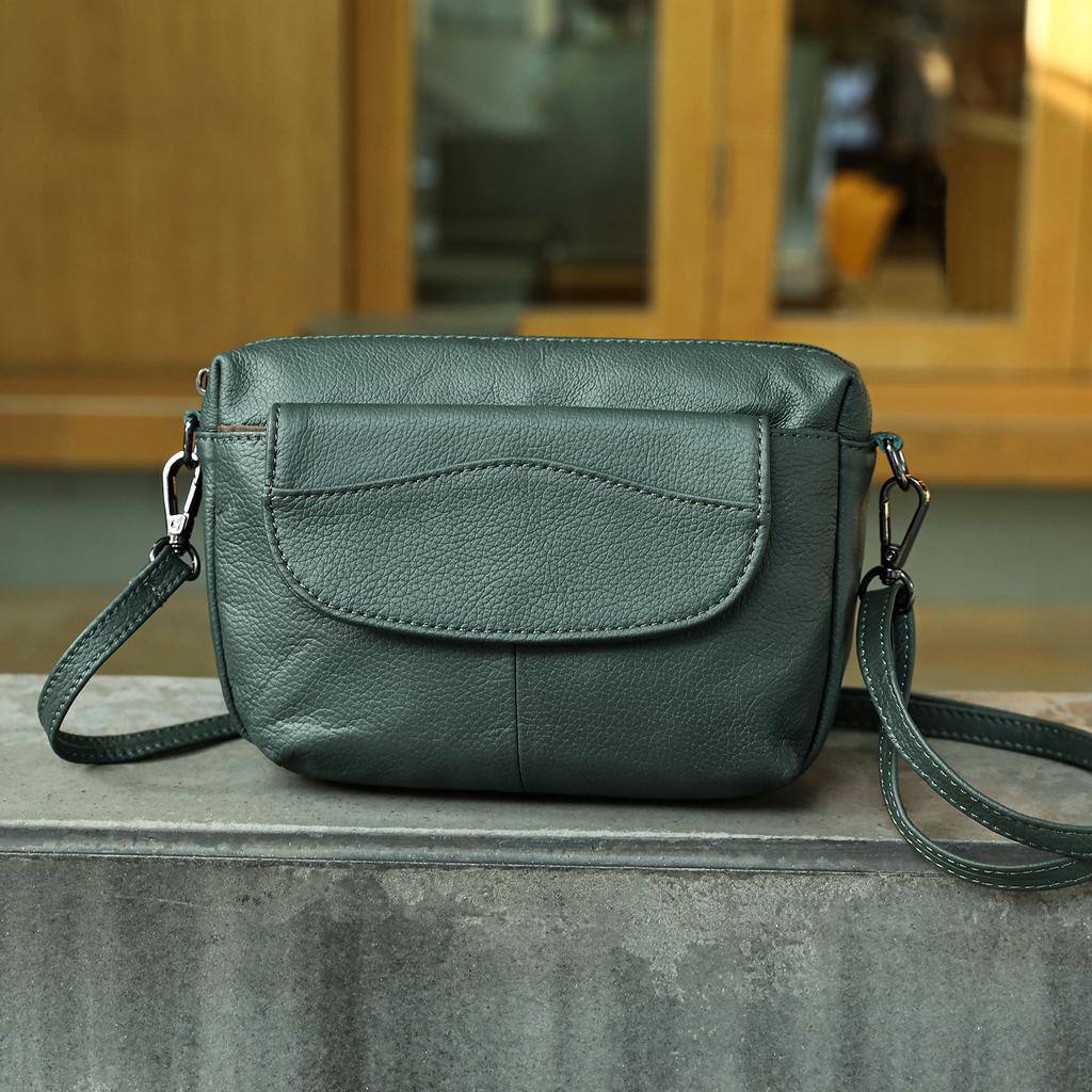 Ladies' Single-shoulder Bag, Simple Small Bag, Genuine Leather Texture, Date Crossbody Bag, Trendy Outdoor Crossbody Bag