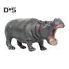 Фигурка бегемота, реалистичная модель бегемота, скульптура, настольное украшение, речная лошадь, украшение, детская развивающая игрушка в виде животного, подарок для малышей, мальчиков и девочек