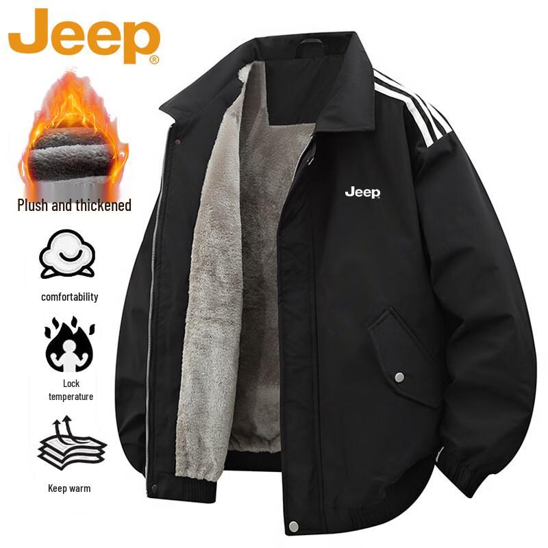 Jeep Мужская теплая куртка на флисовой подкладке