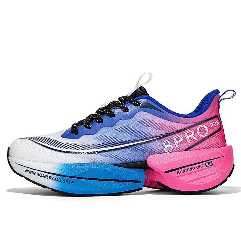 Marathon Air Cushion Men Sports Running Shoes Breathable Lightweight Women's Comfortable Athletic Nonskid Carbon Plate Sneakers