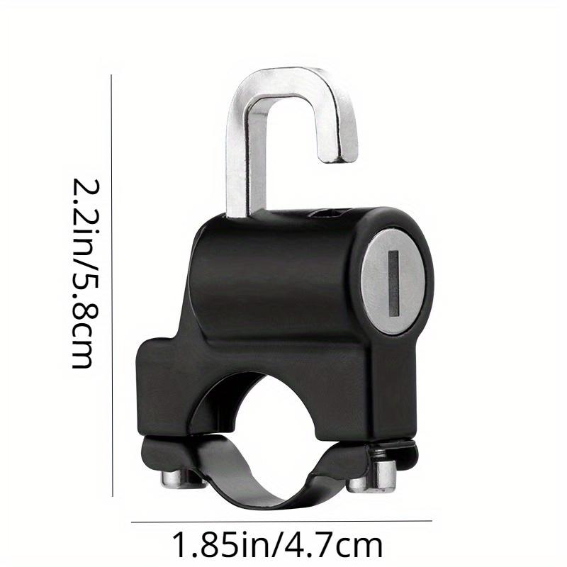 Motorcycle Helmet Lock, Universal Motorbike Anti Theft Helmet Lock Aluminum Alloy Security Padlock with for Bicycle Vehicles