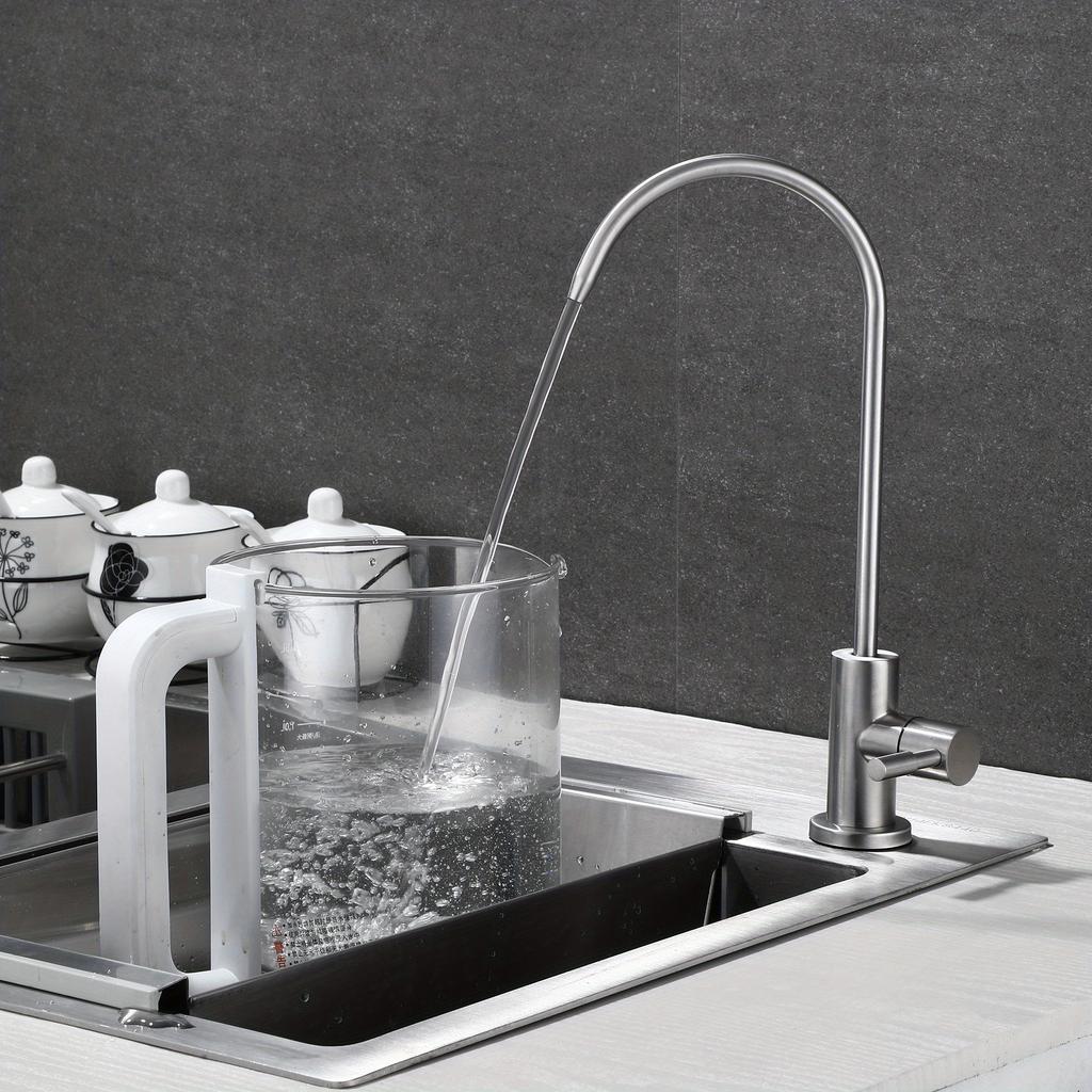 1 шт. матовый никель кухонный фильтр для воды - нержавеющая сталь 304, смеситель RO без воздушного зазора для обратного осмоса