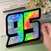 Holographic Carbon Silver Carbon Fiber 95 Motorcycle Stickers Waterproof for Motorbike Windshield Fuel Tank Car Body Vinyl Decal