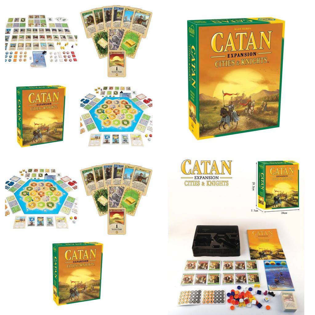 Дополнение к настольной игре Catan Набор для 5-6 игроков для семейного веселья и досуга Медная бумага и пластиковый материал