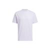 Neo Solid Color Crew Neck Sports T-Shirt Unisex Tops Light-Purple HS6817