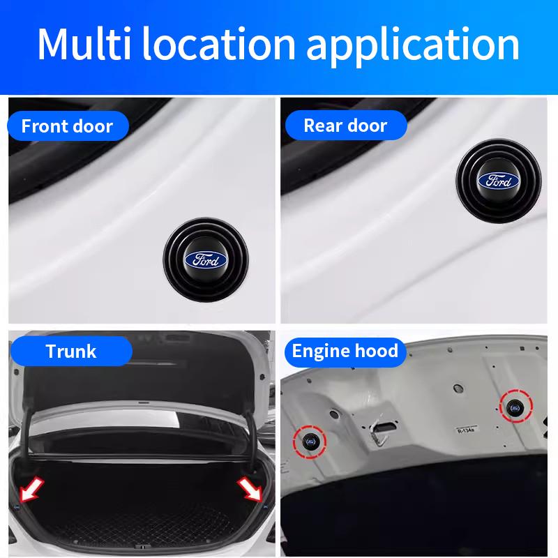 Car Silicone Door Shock Stickers Absorber Soundproof Buffer Pad Accessories For Ford ST Focus Fiesta Mondeo Kuga Mustang Escort
