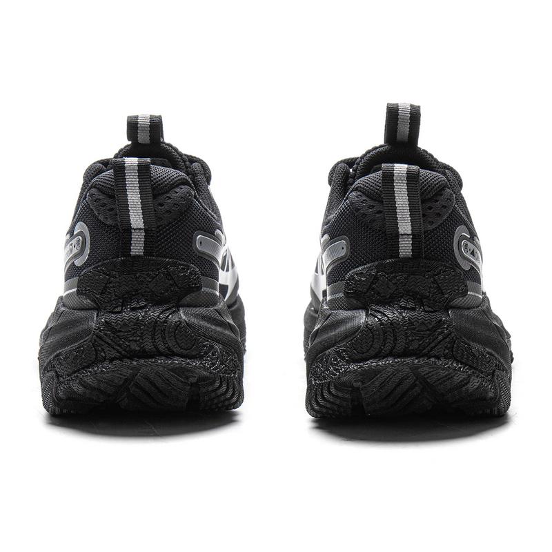 Li Ning CF Su Yi Jie 2 Outdoor Sports Comfortable Shock Absorption Rebound Low Top Hiking Shoes Unisex Hiking Shoes Black Silver AHTV039-2