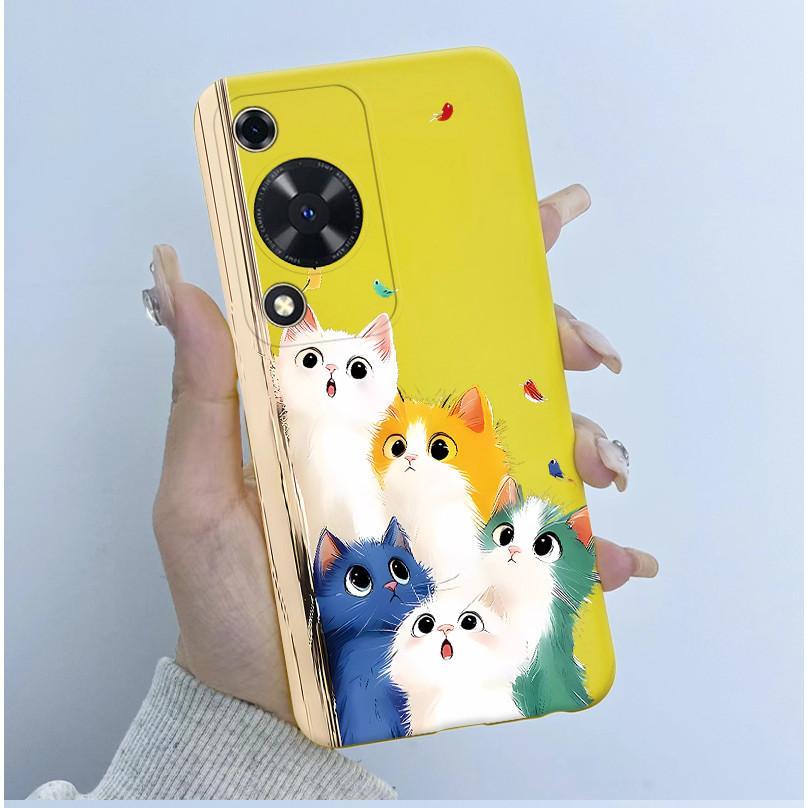 Чехол для телефона Huawei Nova Y72 Чехлы 6,75" Милый Чехол-Панда Астронавт Для Huawei Enjoy 70 NovaY72 MGA-LX3 Мягкий Силиконовый Корпус