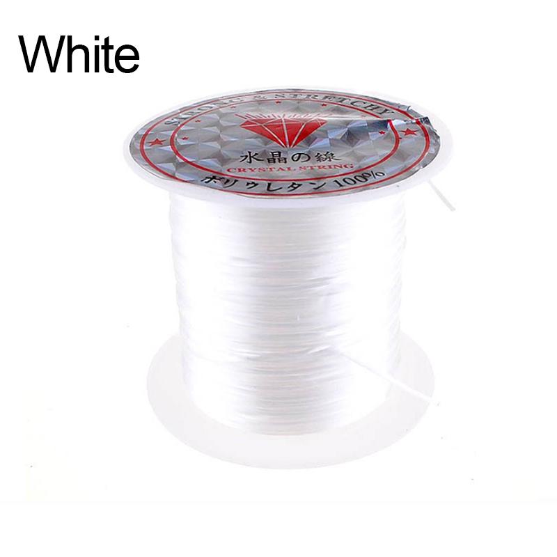 String Elastic Line Filament Transparent Elastic Beaded Elastic Thread DIY Beaded Elastic Thread Bracelet Line Flat Elastic Thread Accessories