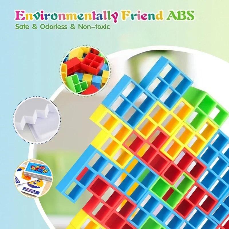 Balance Stacking Block Game, Adult and Child Board Game, Team Tower Rolling Giant Stacking Game, Family Gathering Board Game