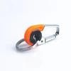 Durable Keychain Hook Stainless Steel Buckle Outdoor Carabiner Climbing Tool Double Ring Car Fishing Keyring