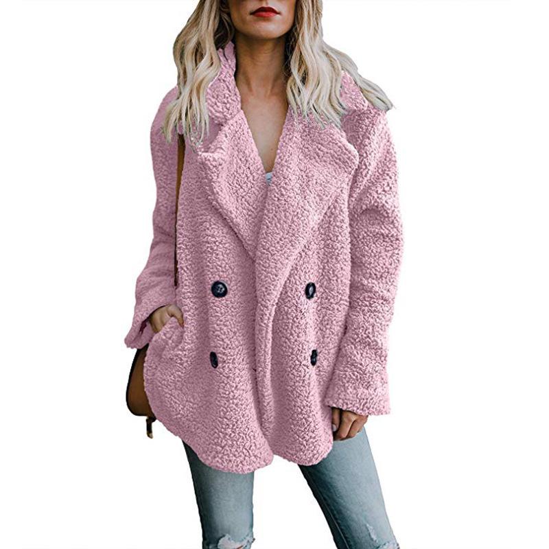 Soft Fluffy Fleece Jackets Women Faux Fur Warm Autumn Winter Teddy Casual Coat Overcoat Plus Szie