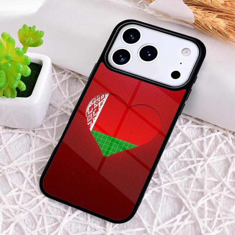 Мягкий чехол для телефона с флагом Беларуси для iPhone 17 Air 16 15 11 12 14 13 Pro Max Ударопрочный чехол
