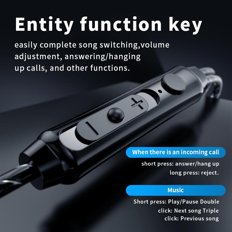 QKZ Hi6T Динамическая проводная гарнитура HiFi Bass 3,5 мм Наушники с HD-микрофоном Наушники с шумоподавлением для звонков и громкой связи